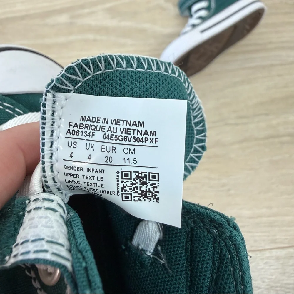Converse Teal High Top Sneakers